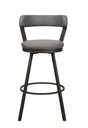 Appert Gray/Dark Gray Swivel Pub Height Chair by Homelegance at Eve Furniture