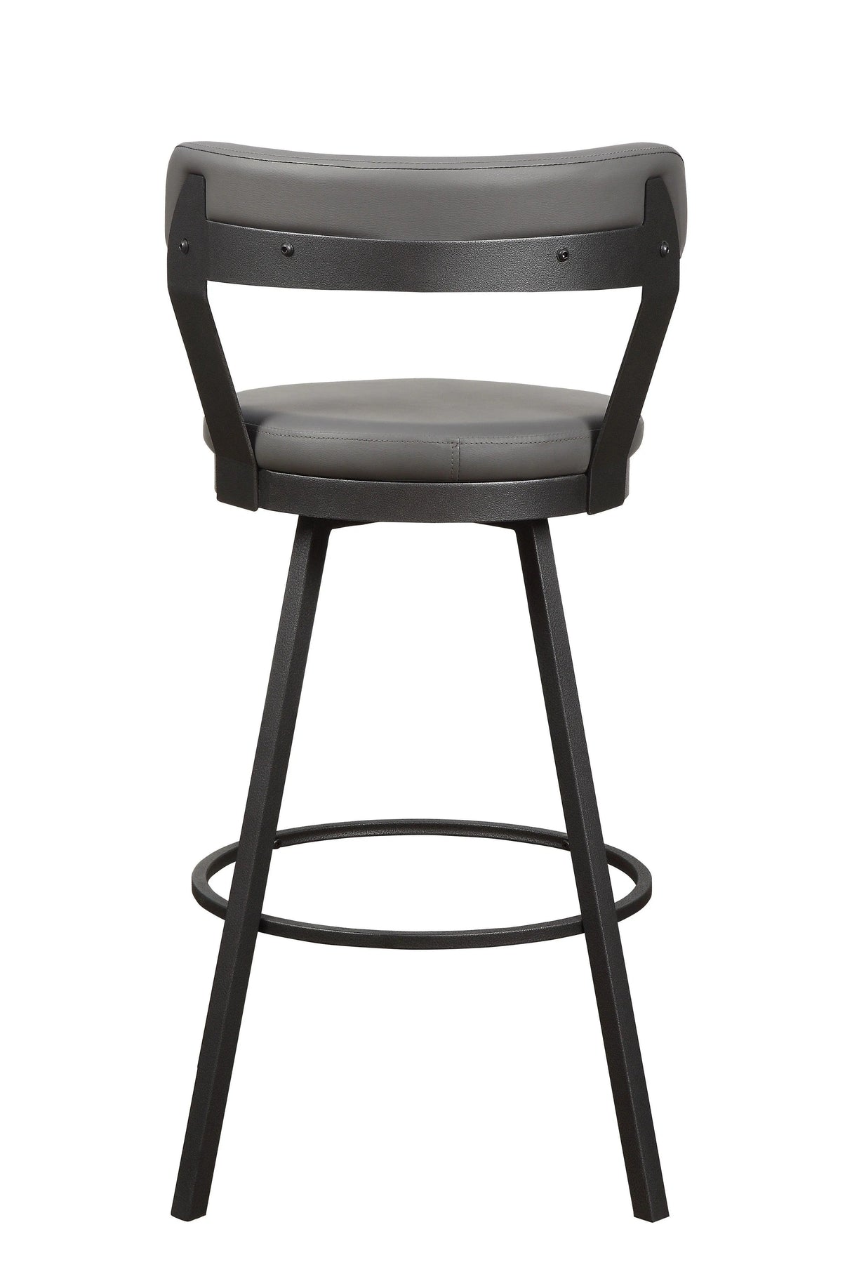 Appert Gray/Dark Gray Swivel Pub Height Chair, Set of 2 by Homelegance at Eve Furniture