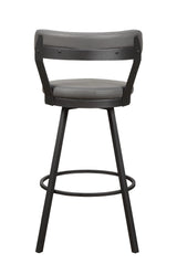 Appert Gray/Dark Gray Swivel Pub Height Chair, Set of 2 by Homelegance at Eve Furniture