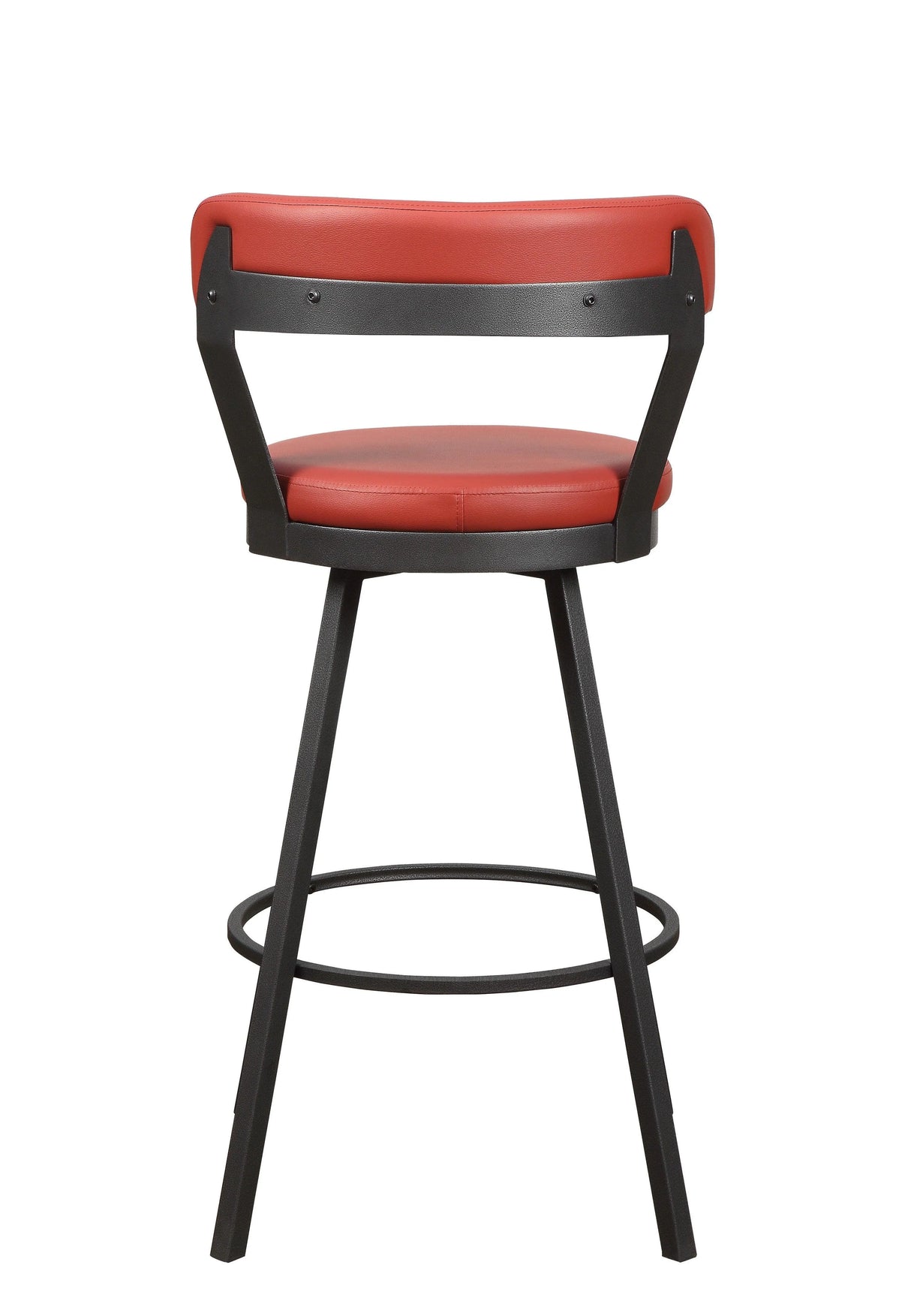 Appert Red/Dark Gray Swivel Pub Height Chair, Set of 2 by Homelegance at Eve Furniture