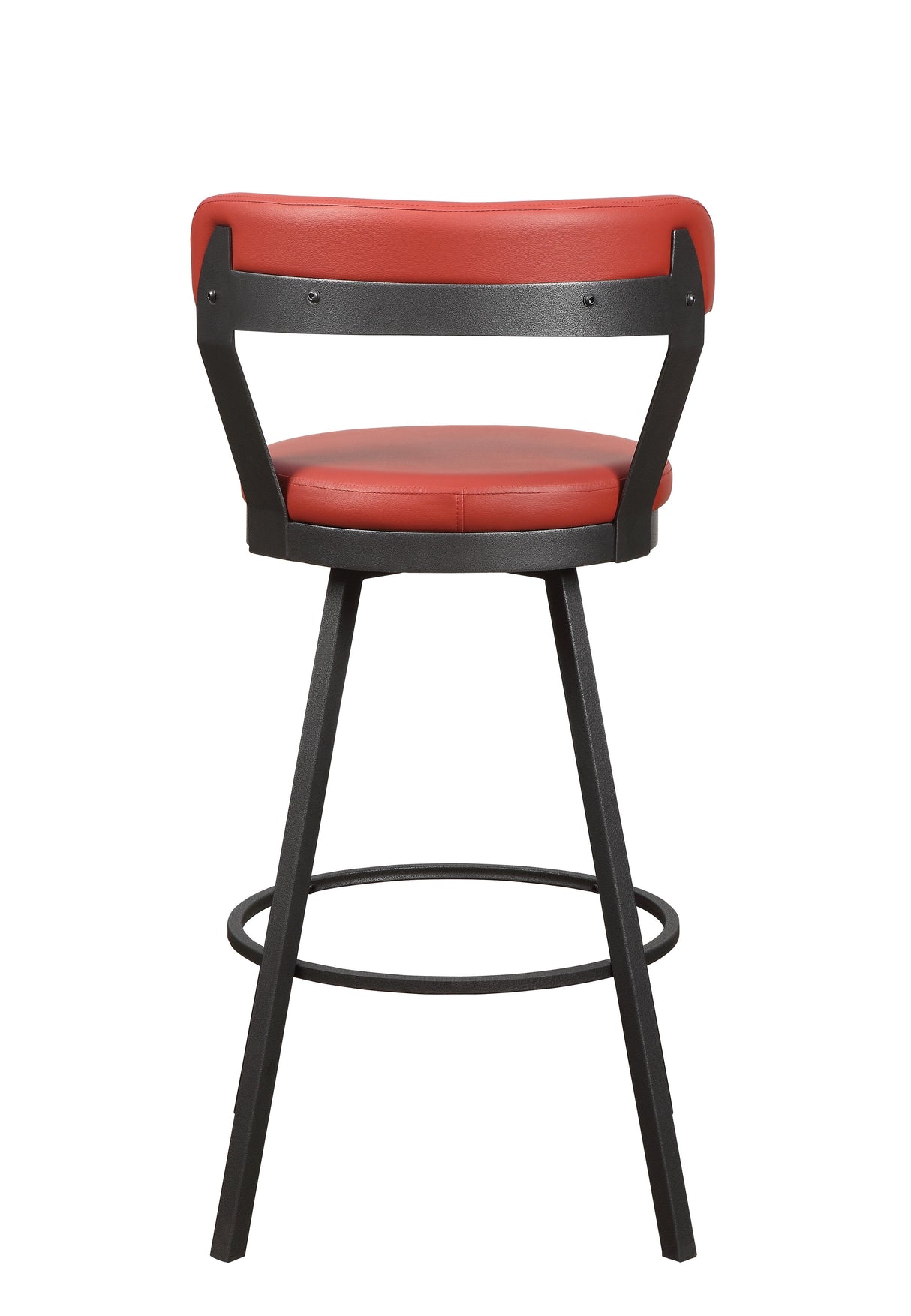 Appert Red/Dark Gray Swivel Pub Height Chair, Set of 2 by Homelegance at Eve Furniture