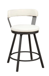 Appert White/Dark Gray Counter Chair, Set of 2 by Homelegance at Eve Furniture