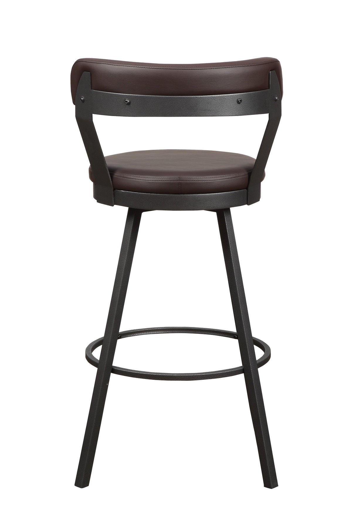 Appert White/Dark Gray Swivel Counter Height Chair, Set of 2 by Homelegance at Eve Furniture