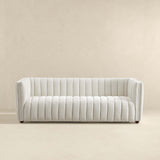 April Mid Century Modern Luxury Tight Back Beige Boucle Couch by Ashcroft Furniture at Eve Furniture