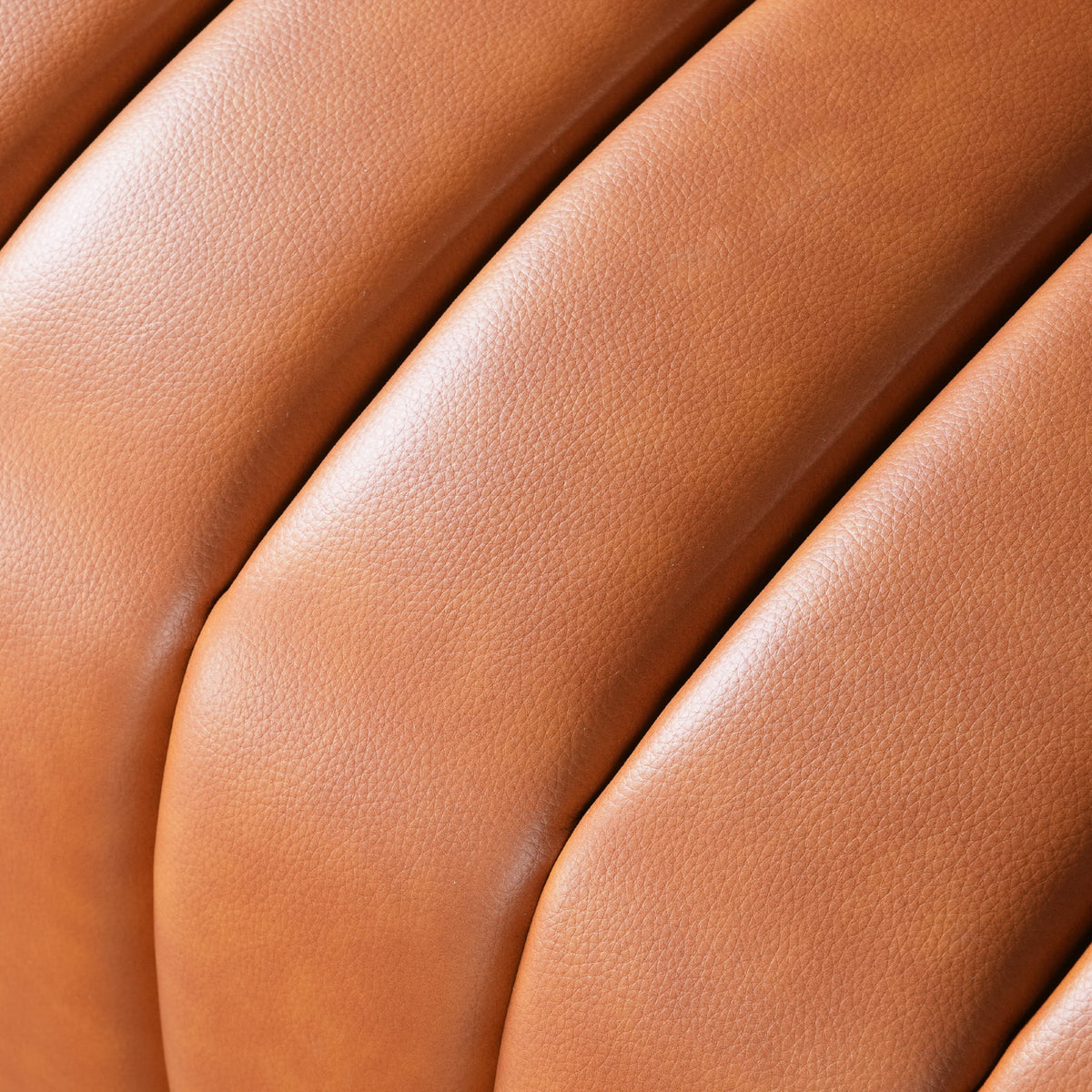 April Mid Century Modern Luxury Tight Back Cognac Leather Couch by Ashcroft Furniture at Eve Furniture