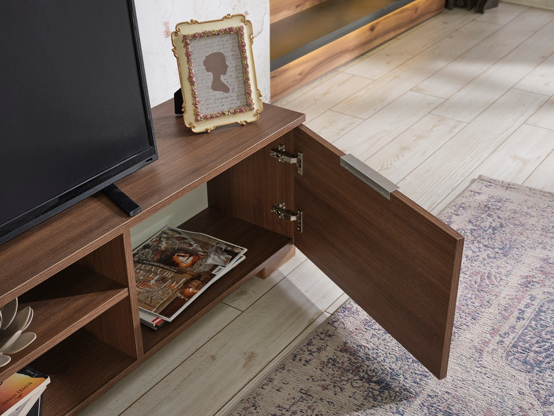April Tv Stand Walnut by Furnia at Eve Furniture