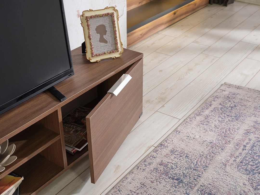 April Tv Stand Walnut by Furnia at Eve Furniture