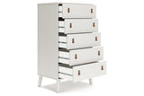 Aprilyn White Chest of Drawers by Ashley at Eve Furniture