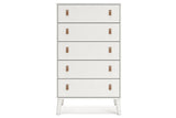 Aprilyn White Chest of Drawers by Ashley at Eve Furniture
