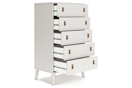 Aprilyn White Chest of Drawers by Ashley at Eve Furniture