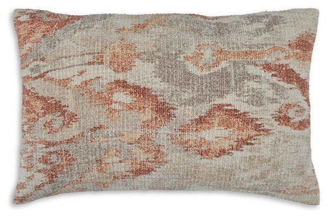 Aprover Rust/Gray/White Pillow by Ashley at Eve Furniture