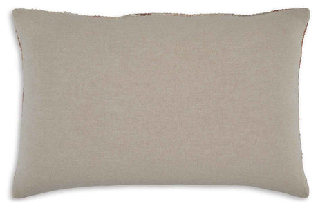 Aprover Rust/Gray/White Pillow by Ashley at Eve Furniture