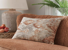 Aprover Rust/Gray/White Pillow by Ashley at Eve Furniture