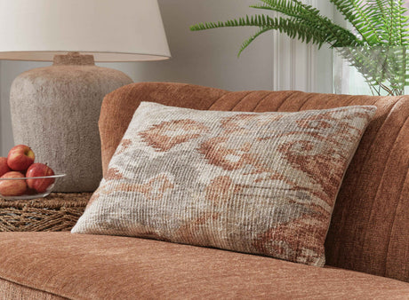 Aprover Rust/Gray/White Pillow by Ashley at Eve Furniture