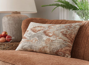 Aprover Rust/Gray/White Pillow (Set of 4) by Ashley at Eve Furniture