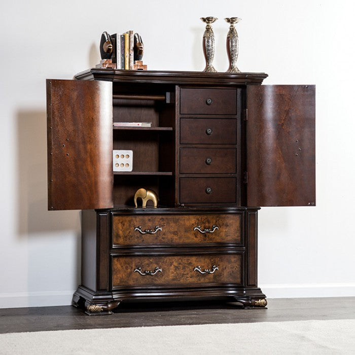 Aquilina Dark Cherry/Oak Chest