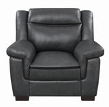 Arabella Gray Pillow Top Upholstered Chair by Coaster at Eve Furniture