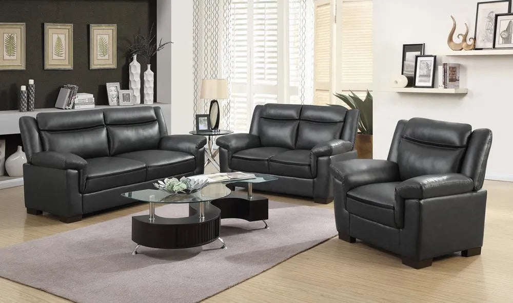 Arabella Gray Pillow Top Upholstered Chair by Coaster at Eve Furniture