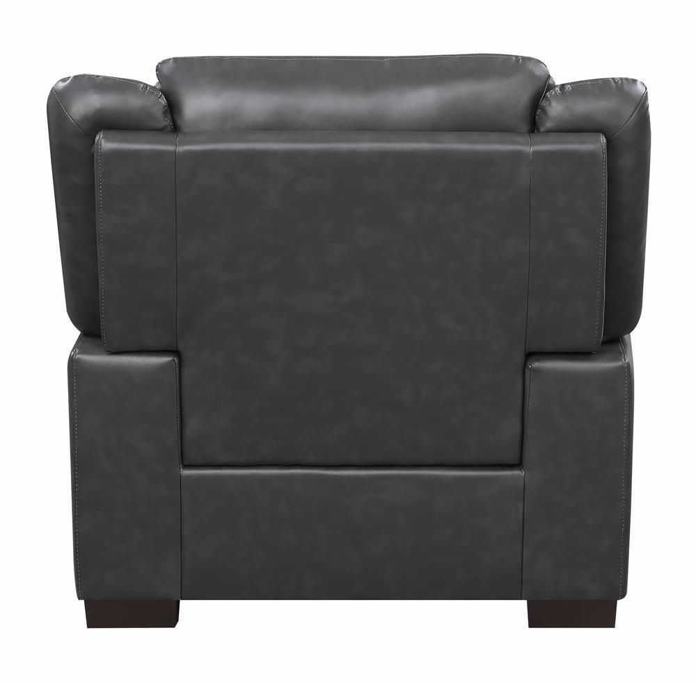 Arabella Gray Pillow Top Upholstered Chair by Coaster at Eve Furniture