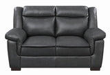 Arabella Gray Pillow Top Upholstered Loveseat by Coaster at Eve Furniture