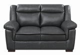 Arabella Gray Pillow Top Upholstered Loveseat by Coaster at Eve Furniture