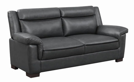 Arabella Gray Pillow Top Upholstered Sofa by Coaster at Eve Furniture