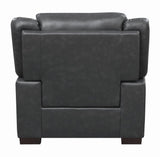 Arabella Gray Upholstered Pillow Top Arm Living Room Set by Coaster at Eve Furniture