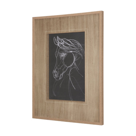 Arabian Dark II by Mercana Studio a Hand Embellished Textured Framed Art Print Matted under Glass by Mercana at Eve Furniture