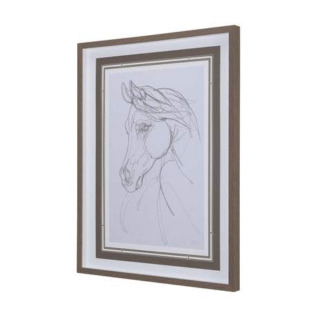 Arabian II by Mercana Studio a Hand Embellished Textured Framed Art Print Matted under Glass by Mercana at Eve Furniture
