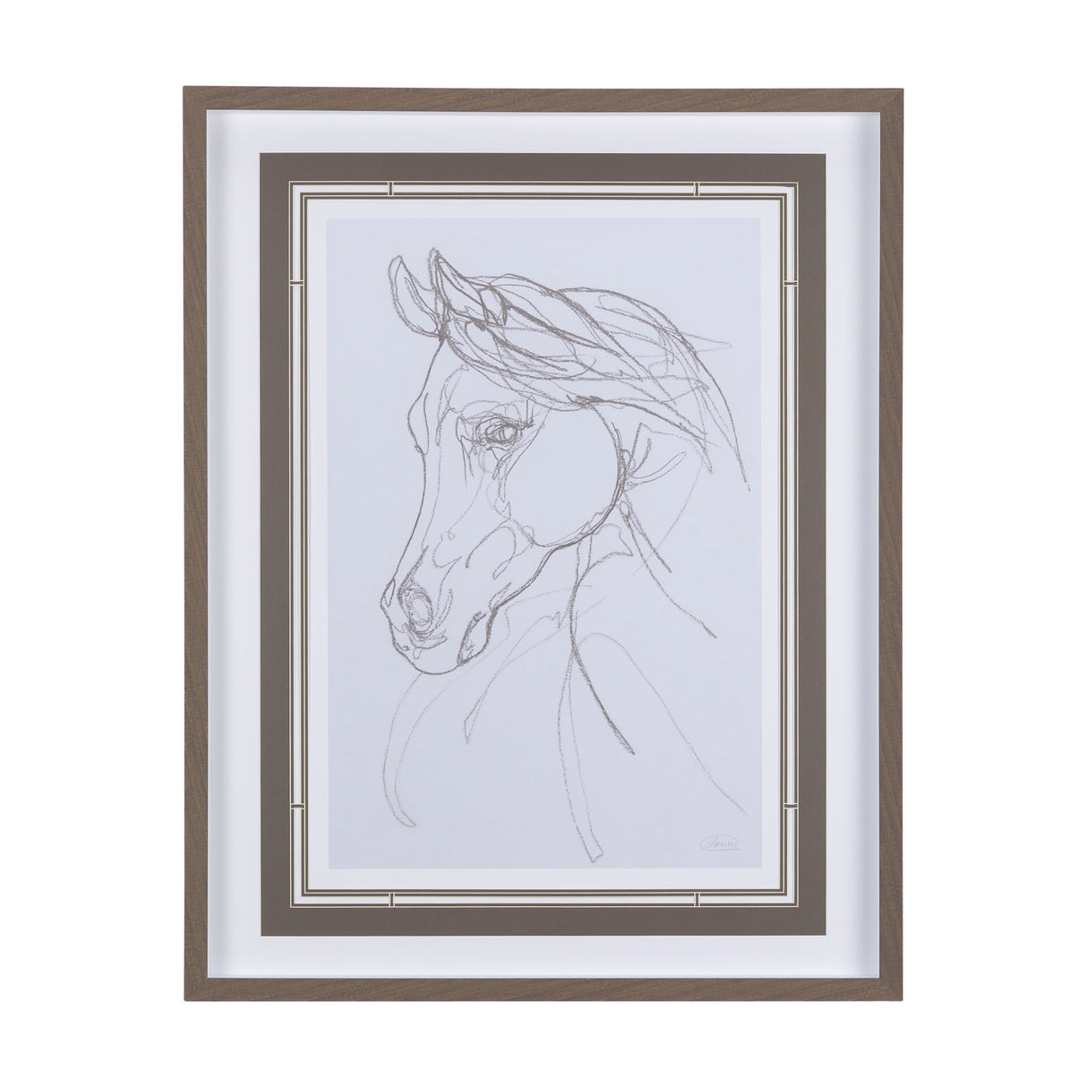 Arabian II by Mercana Studio a Hand Embellished Textured Framed Art Print Matted under Glass by Mercana at Eve Furniture