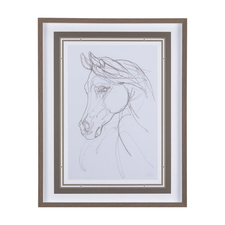 Arabian II by Mercana Studio a Hand Embellished Textured Framed Art Print Matted under Glass by Mercana at Eve Furniture