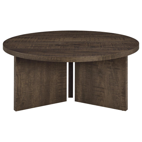 Aragon Dark Rustic Mango Coffee Table by Coaster at Eve Furniture