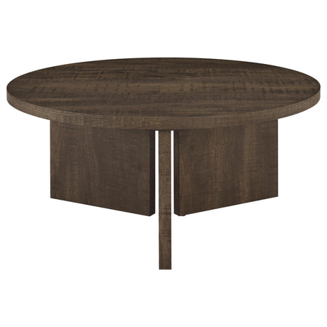 Aragon Dark Rustic Mango Coffee Table by Coaster at Eve Furniture