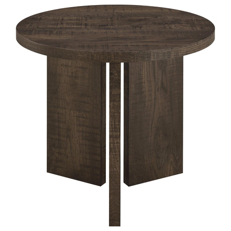 Aragon Dark Rustic Mango End Table by Coaster at Eve Furniture