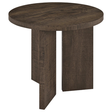 Aragon Dark Rustic Mango End Table by Coaster at Eve Furniture