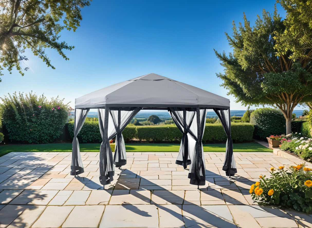 Arali Gray Hxz Pop Up Gazebo by Furniture of America at Eve Furniture