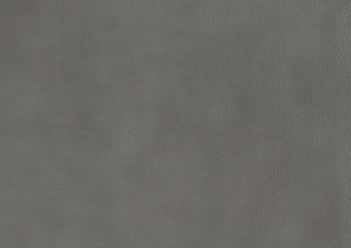 Aram Gray Faux Leather Double Glider Reclining Loveseat with Center Console, Receptacles and USB Ports by Homelegance at Eve Furniture