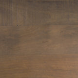 Araxi Rectangular Dark Brown Wood w/ Black Metal Base Dining Table by Mercana at Eve Furniture