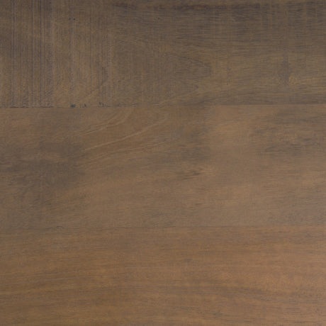Araxi Rectangular Dark Brown Wood w/ Black Metal Base Dining Table by Mercana at Eve Furniture