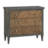 Arbor Gray/Brown Three-Drawer Chest by Crestview at Eve Furniture