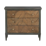 Arbor Gray/Brown Three-Drawer Chest by Crestview at Eve Furniture