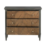 Arbor Gray/Brown Three-Drawer Chest by Crestview at Eve Furniture