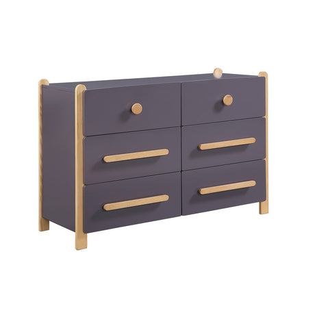 Arbor Plum and Natural Dresser by Homelegance at Eve Furniture
