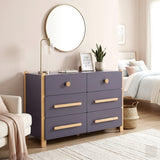 Arbor Plum and Natural Dresser by Homelegance at Eve Furniture