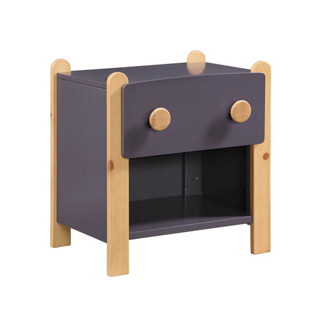 Arbor Plum and Natural Nightstand by Homelegance at Eve Furniture