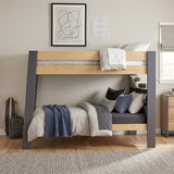 Arbor Plum and Natural Twin/Twin Bunk Bed by Homelegance at Eve Furniture