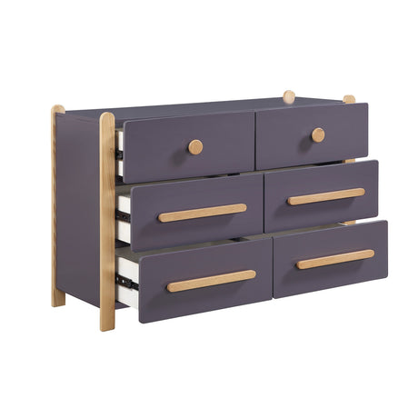 Arbor Plum and Natural Twin/Twin Bunk Bed by Homelegance at Eve Furniture
