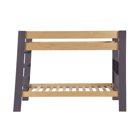 Arbor Plum and Natural Twin/Twin Bunk Bed by Homelegance at Eve Furniture