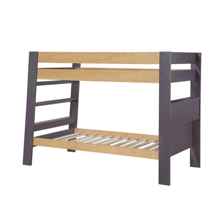 Arbor Plum and Natural Twin/Twin Bunk Bed by Homelegance at Eve Furniture