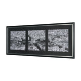 Arc de Triomphe- by Richard Silver Textured Framed Art Print Matted under Glass by Mercana at Eve Furniture